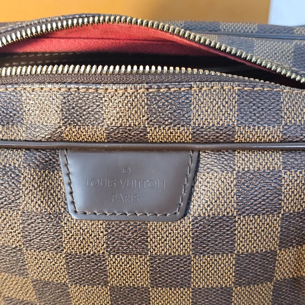 Complete Set "Giftable" Louis Vuitton Shoulder Bag Damier Ebene - Picture 15 of 16